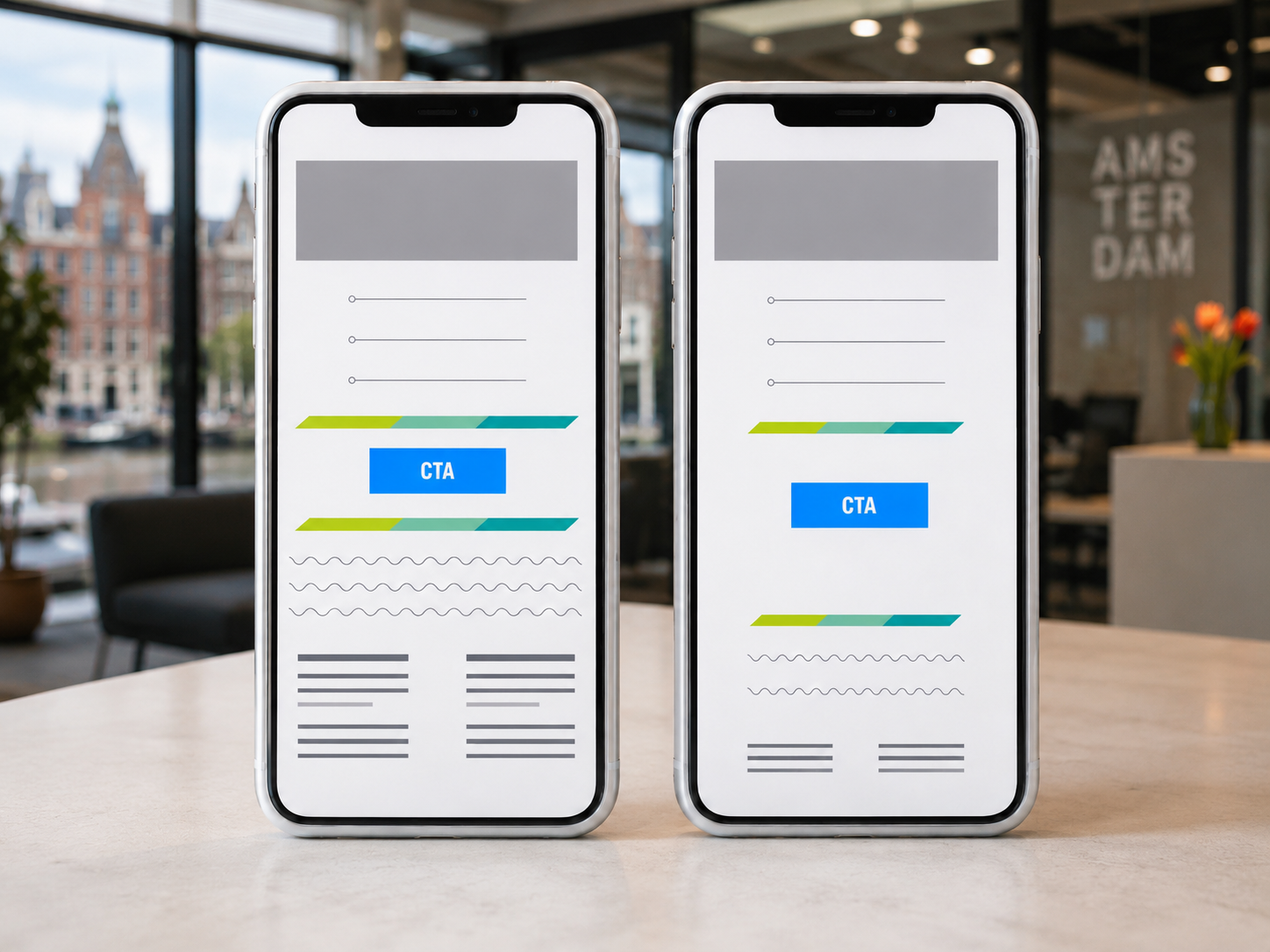 A/B-testen van designelementen: welk ontwerp scoort het beste?
