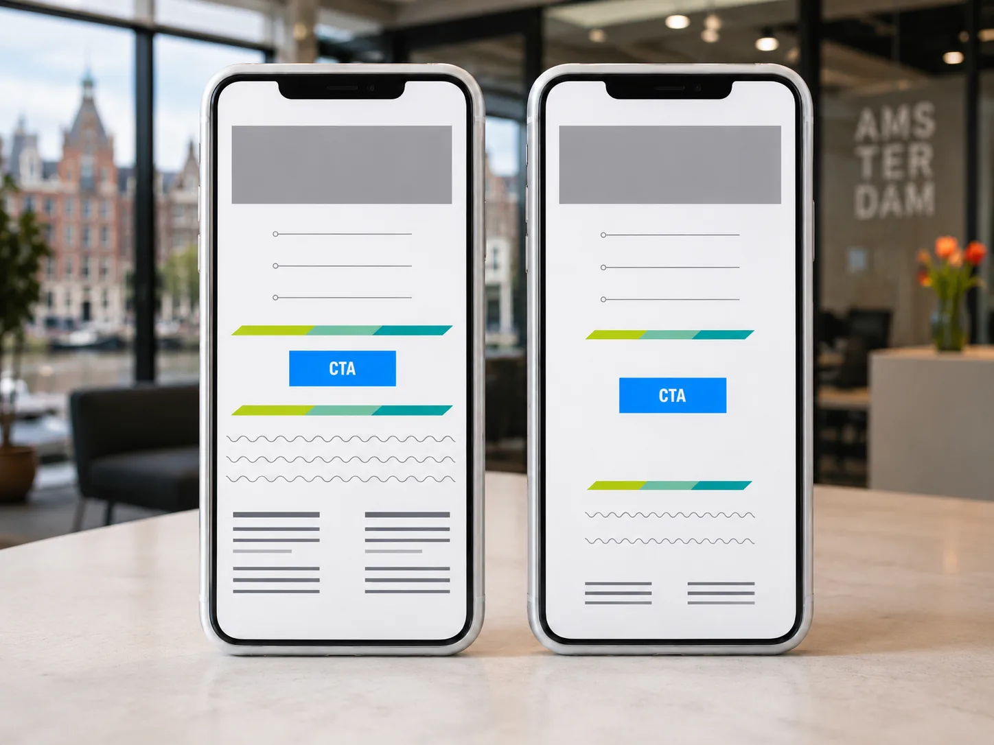 A/B-testen van designelementen: welk ontwerp scoort het beste?